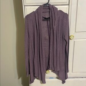 Laila Jayde Lavender Draped Cardigan